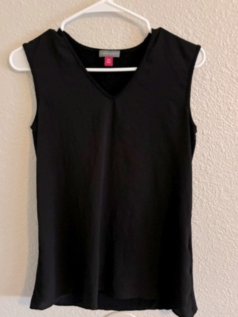 Black V-Neck Tank Top